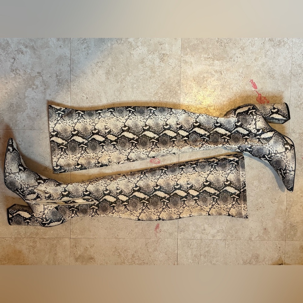 Snakeskin boots
